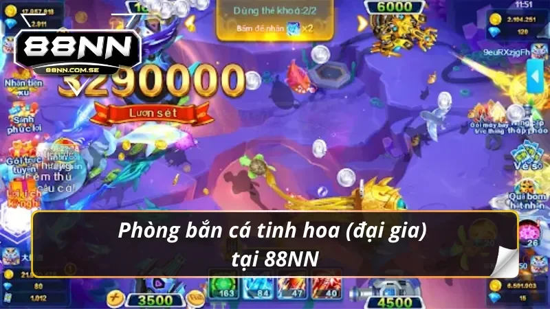 Bắn Cá Thần Tài - Tựa Game Săn Cá Hot Hit Tại Nhà Cái 88NN 5 Phòng đại gia tại bắn cá thần tài 88NN