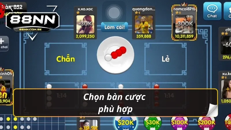 Cách Chơi Xóc Đĩa 88NN Đơn Giản Và Hiệu Quả Nhất 6 Chọn bàn cược phù hợp khi tham gia xóc đĩa 88NN